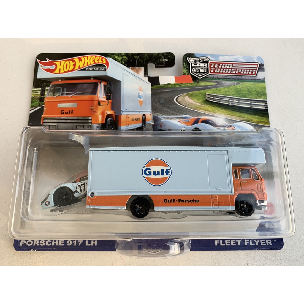 Hot Wheels Team Transport Porsche 917 LH Fleet Flyer Gulf