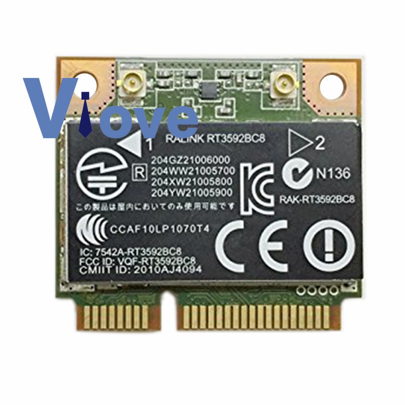 Card Không Dây Rt3592Bc8 Băng Tần Kép 300m & Bluetooth 3.0 Cho Hp 4530s