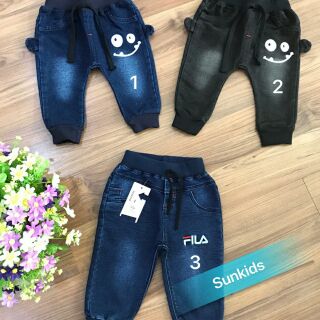 Combo 1ri quần jean fila 1-5 bé trai và 1ri quần jeans đại