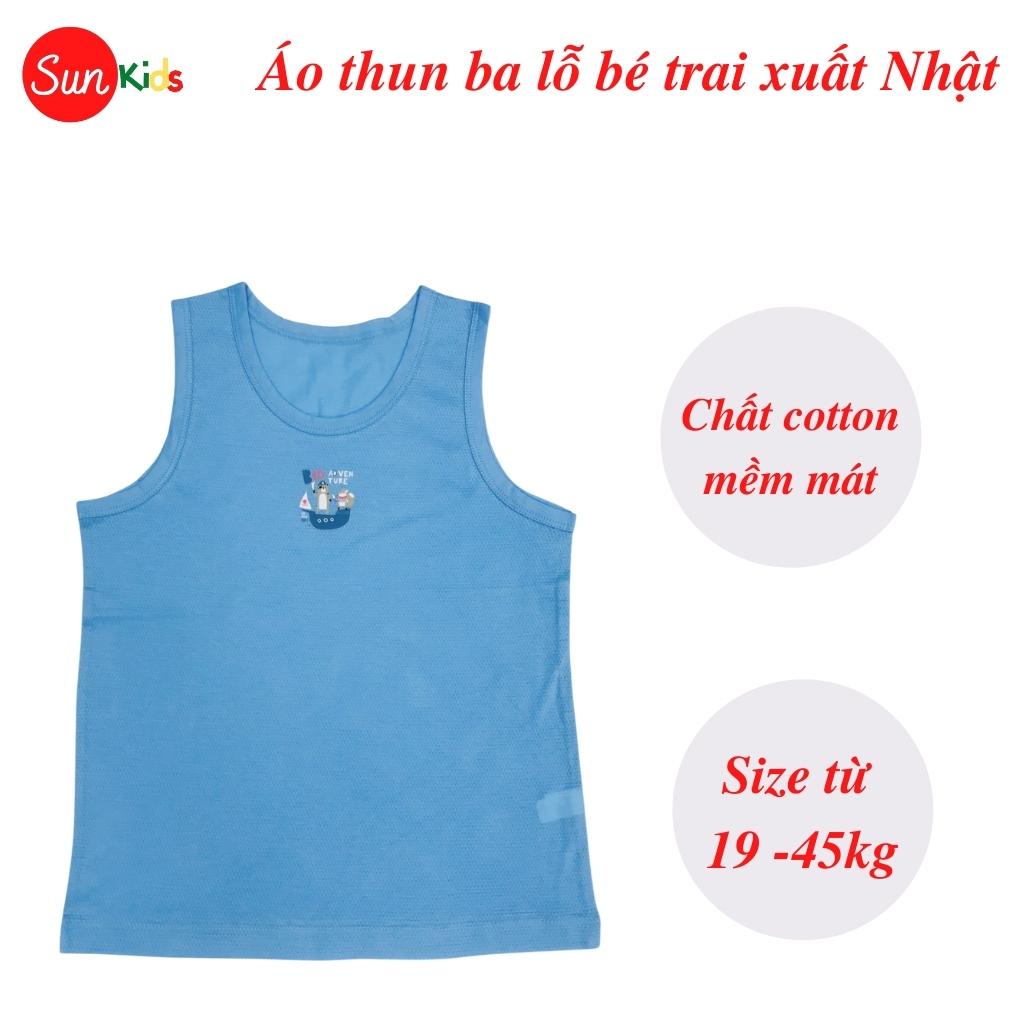 Áo thun bé trai, áo phông cho bé trai chất cotton nhiều màu, size 65-85 - SUNKIDS