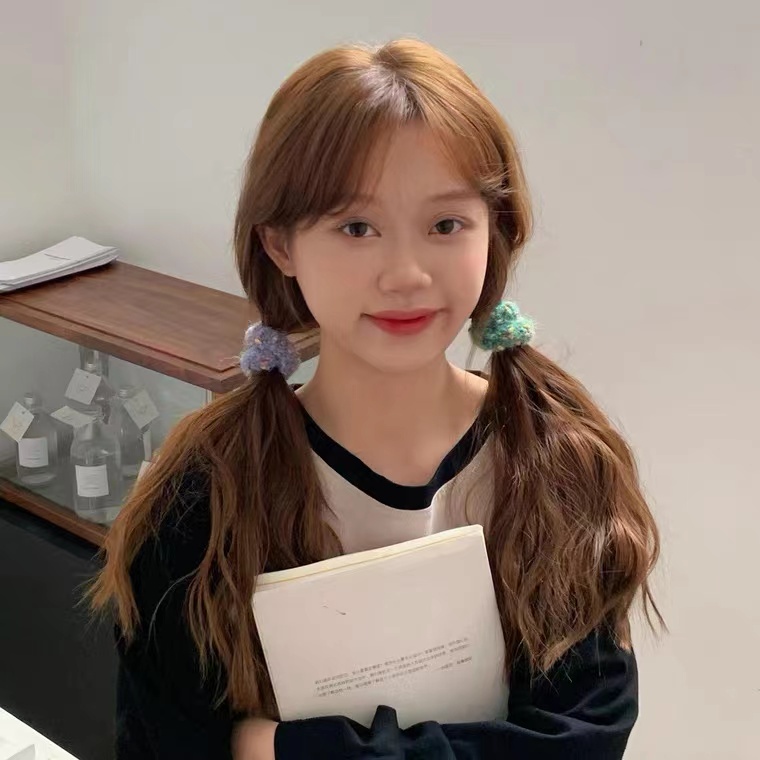 Dây Cột Tóc Len Dày Dặn Thời Trang Thu Đông Xinh Xắn Cho Nữ