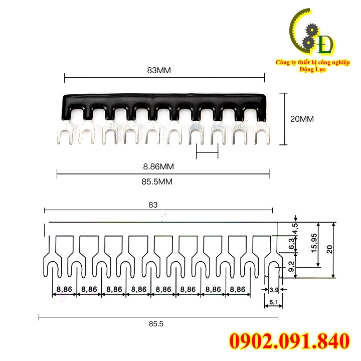 Thanh dăm cài cầu đấu TB1510 2 chiếc ✴️VIP✴️ dòng 15A - 10 chân giá tốt