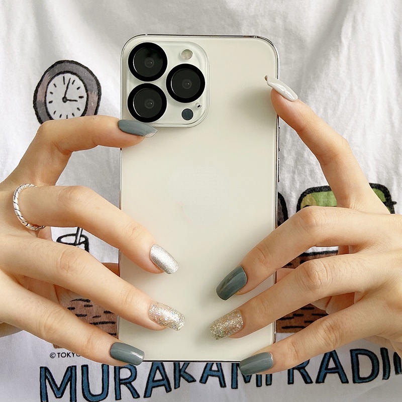 Kính cường lực bảo vệ camera 100D thích hợp cho Apple Iphone 14 pro max  13 12 Mini 11 Pro Max X XS 6 7 8 6S Plus