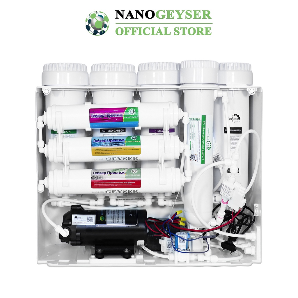 Máy lọc nước Nano Geyser RO ECO C, Công nghệ lọc nước tinh khiết RO, Bảo hành điện tử 5 năm qua app chính hãng