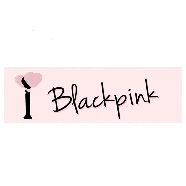 Banner Lightstick Blackpink Lisa Rose Jennie Jisoo
