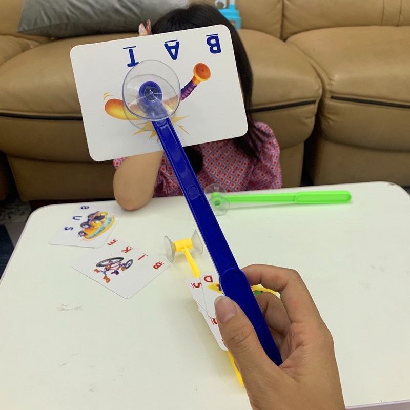 Gậy hít thẻ tranh ảnh plashcards ✅ đồ dùng giáo cụ dạy học