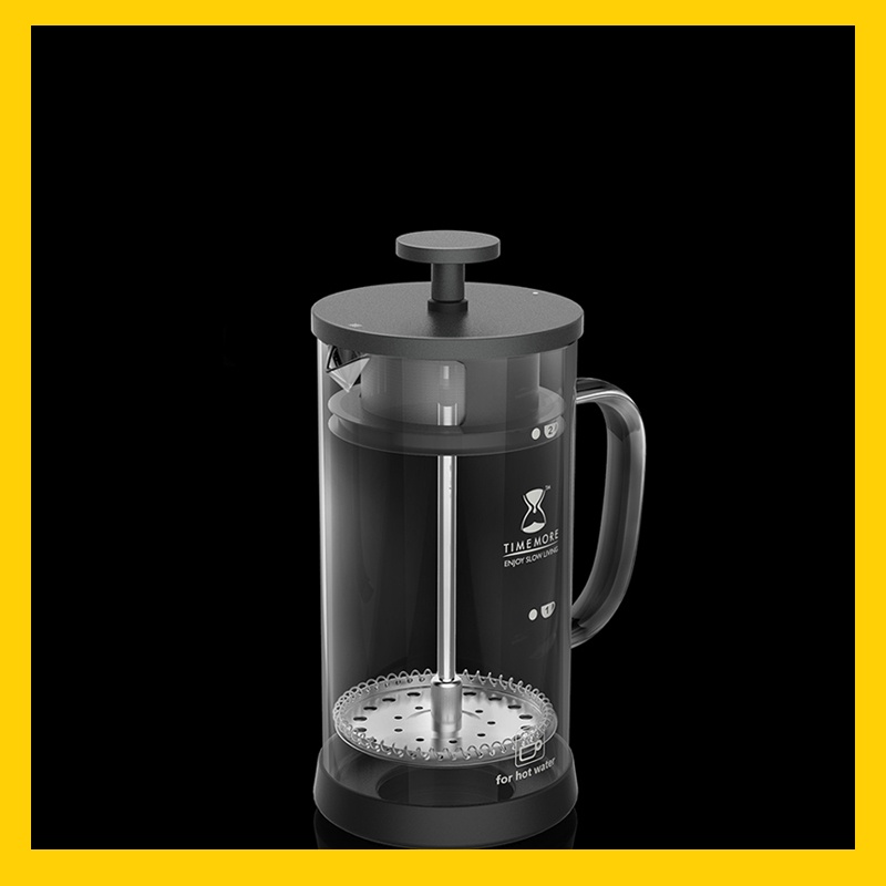 Bình Pha Cà Phê French Press Timemore 3.0 | Hai Lớp Lọc Cà Phê