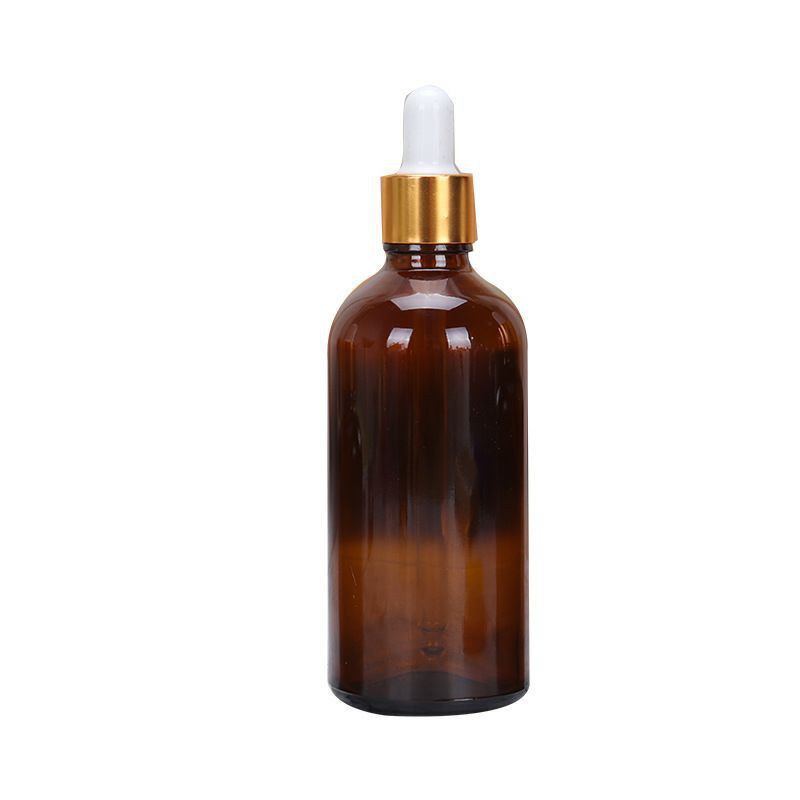 Lọ Chiết Serum ❤ [100ml] Chai lọ đựng tinh dầu thủy tinh nắp bóp giọt Khoen Vàng (chai serum) , phụ kiện du lịch