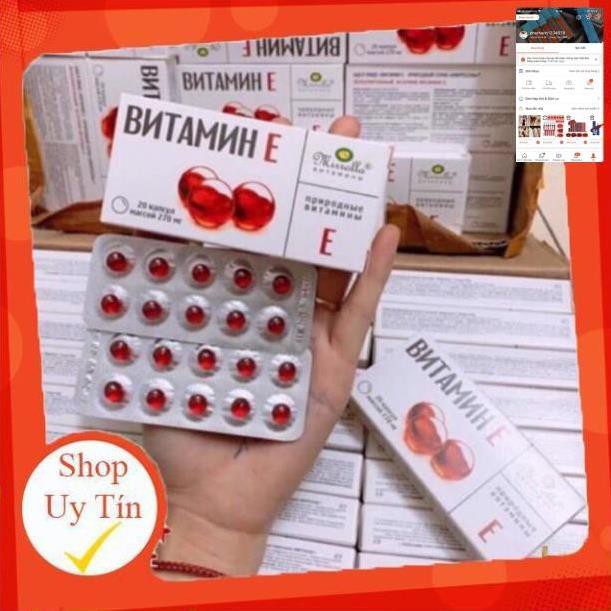 [SALE] VITAMIN E ĐỎ NGA 20 VIÊN