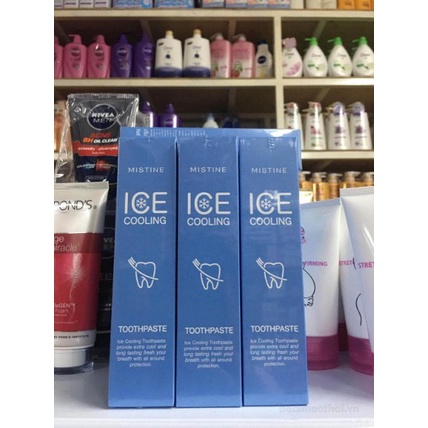 Kem đánh răņg Mistine Ice Cooling Toothpaste Thái Lan tınh chấţ thảo ḋược thơm mát