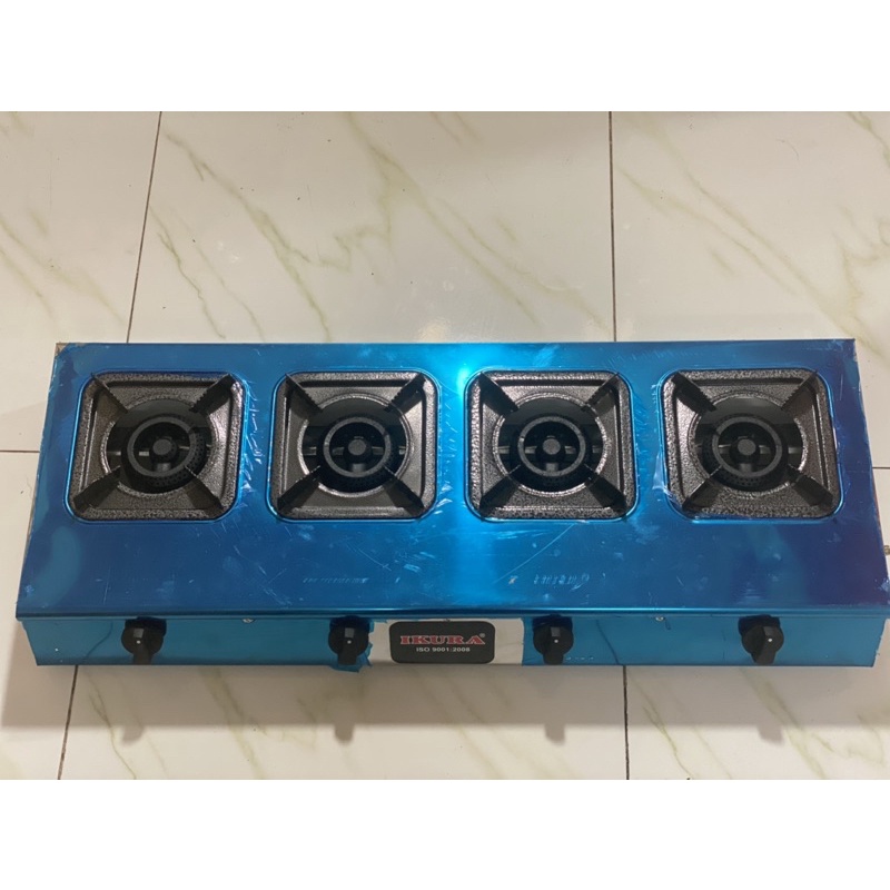 Bếp gas công nghiệp 4 họng,bếp gas 4 lò chuyên mỳ cay , bánh xèo