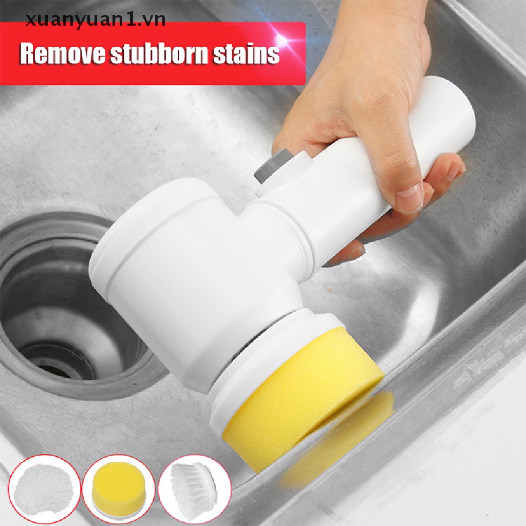 Cọ Vệ Sinh Bồn Rửa Chén / Nhà Bếp / Phòng Tắm Cầm Tay 5 Trong 1 Tiện Dụng