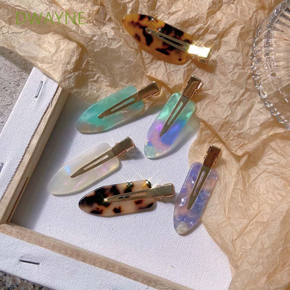 Kẹp Tóc Mái Không Cong Không Để Lại Dấu Vết Họa Tiết Da Báo Nhiều Màu Sắc Phong Cách Hàn Quốc Cho Nữ