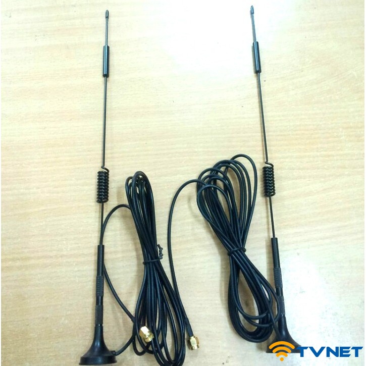 Anten thu sóng 3G/4G chuẩn TS9/SMA 15dB đực chuyên dụng cho bộ phát Wifi 3G/4G dài 3 mét.