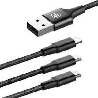 Cáp Sạc Rapid Series 3-in-1 BASEUS Lightning+Micro+type C
