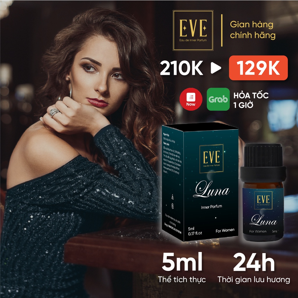 Nước Hoa Vùng Kín Nữ Chính Hãng LUNA Chai 5ml Lưu Hương Thơm Lâu Quyến Rũ Cao Cấp Mùi Thơm Chuẩn Độ lưu Hương Cực Tốt