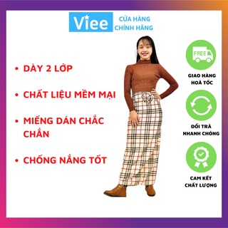 Váy chống nắng 2 lớp họa tiết sọc ngẫu nhiên Viee021