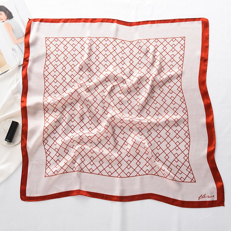 Khăn turban lụa vuông size 70*70cm - Mã 7065  Lemon