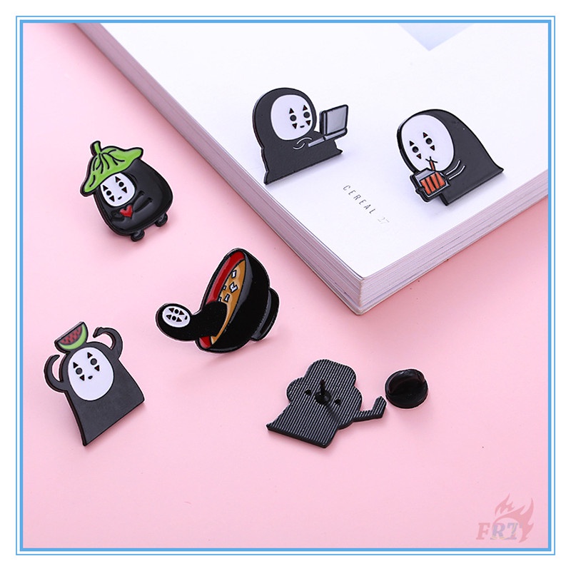 ★ Kuso Ghim Cài Áo Hình Vô Diện Vui Nhộn ★ 1 Huy Hiệu Cài Áo Ba Lô Hình Phim Spirited Away