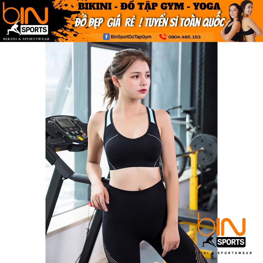 Aó Bra Nữ Tập Gym Yoga Aerobic Thể Thao Hàng Dệt Kim Quảng Châu Bin Sports A016