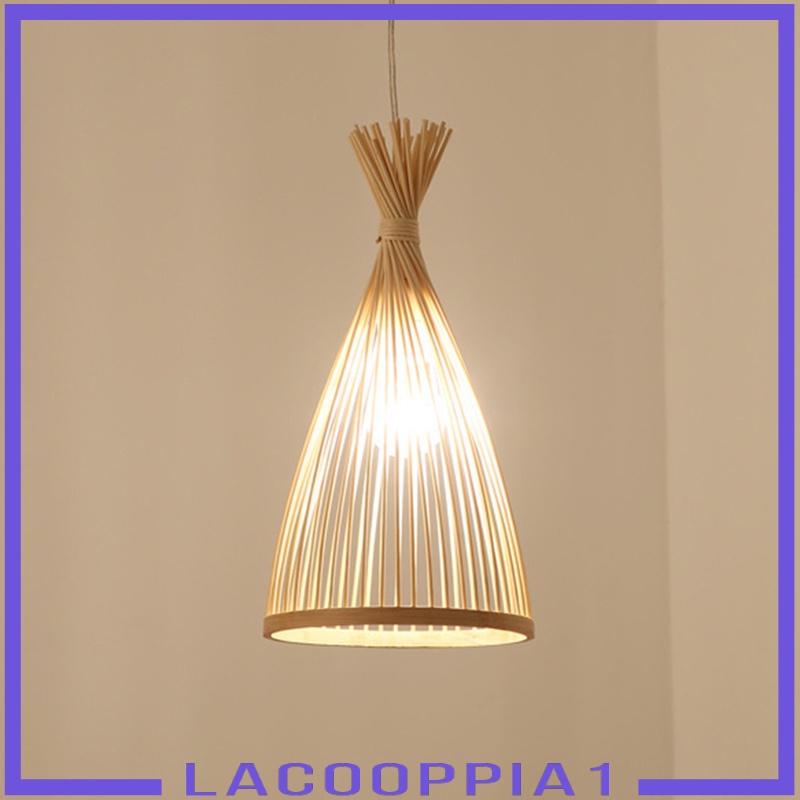 [LACOOPPIA1] Bamboo Ceiling Pendant Light Hanging Lamp Teahouse Hotel Lighting