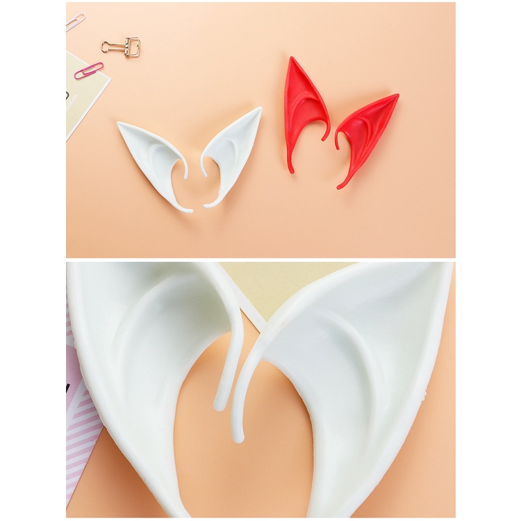 Tai Yêu Tinh Elven Bằng Latex Hóa Trang Halloween Cho Người Lớn Và Trẻ Em
