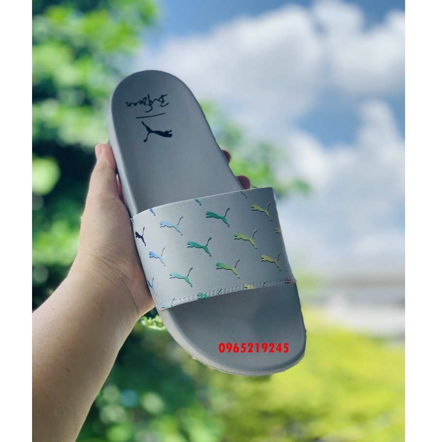♥️ Freeship+Ảnh Thật ♥️dép PUMA,dep puma,dép quai ngang nam nữ, dép quai ngang thể thao nam nữ 𝙋𝙐𝙈𝘼 màu xám