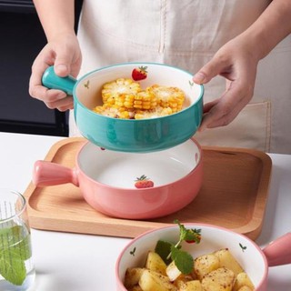 Bát gốm sứ có tay cầm