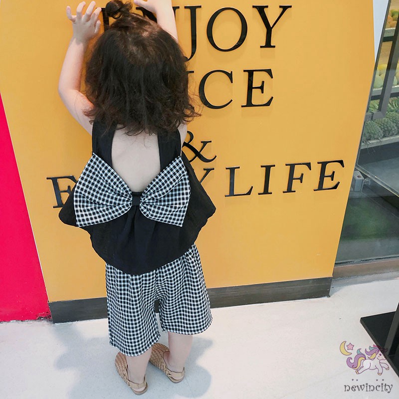 Set Áo Sát Nách Và Quần Short Phong Cách Hàn Quốc Xinh Xắn Dành Cho Bé Gái