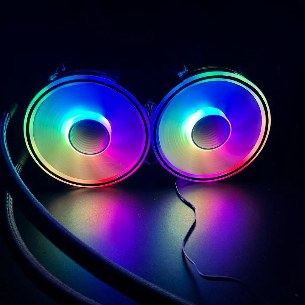 Tản Nhiệt Nước CPU Aio Coolmoon Mirro A240 Đen Led 5v ARGB Gương Vô Cực - Hàng Fullbox