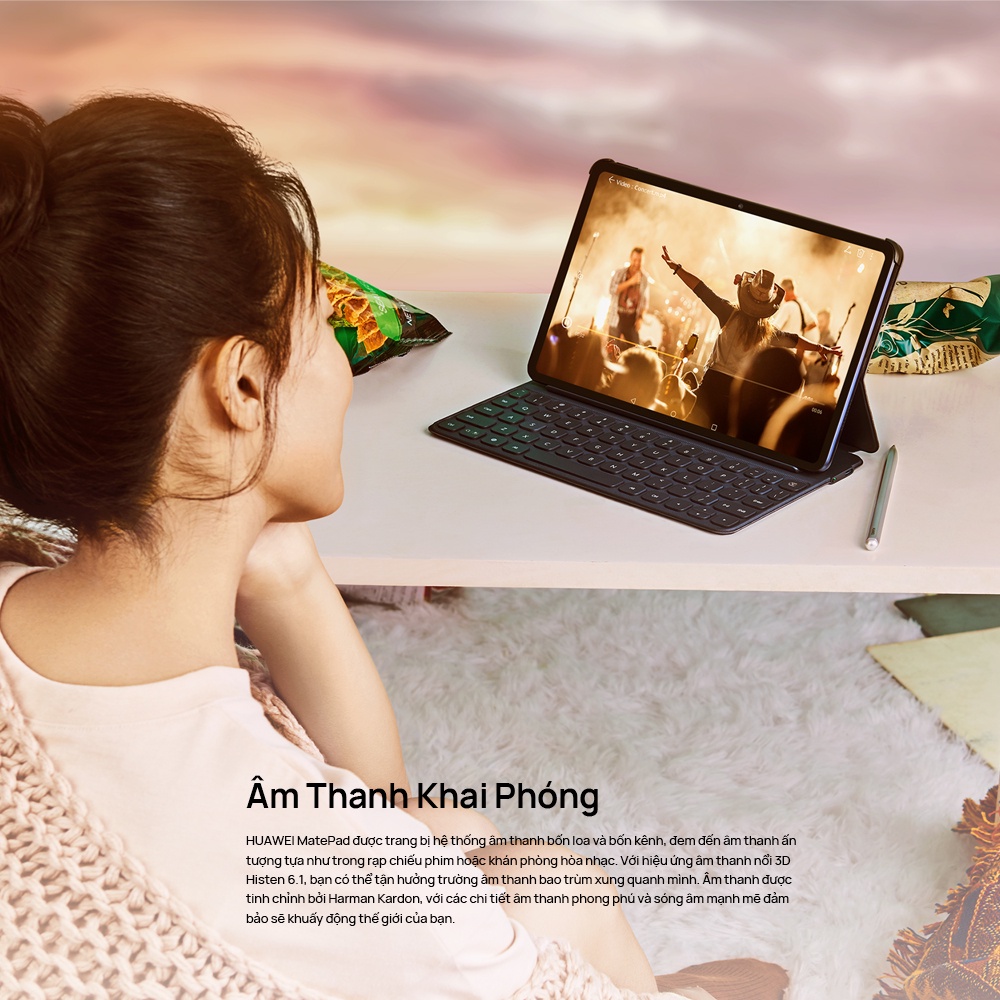 Máy Tính Bảng Huawei Matepad | Màn Hình 2K Fullview | Hiệu Suất Mạnh Mẽ | Âm Thanh Vòm Sống Động | BigBuy360 - bigbuy360.vn