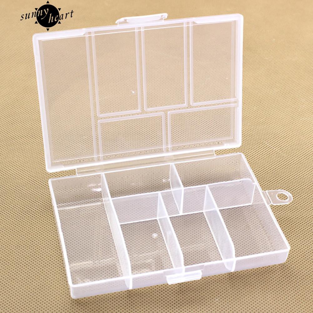 Hộp Nhựa 6 Ngăn Đựng Trang Sức Tiện Lợi