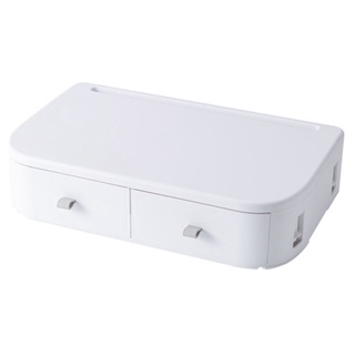 Adjustable Height Computer Monitor Riser Computer Stand -White
