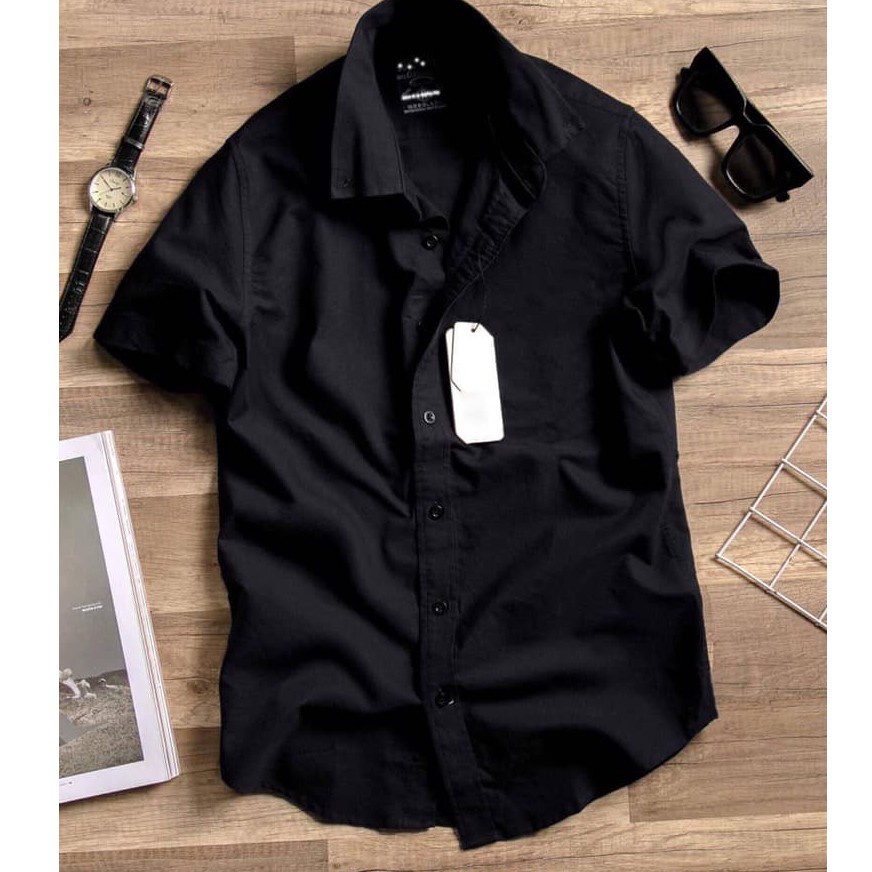 Áo sơ mi nam ngắn tay 💠 GIÁ SỐC 💠 áo sơ mi Bagy thiết kế đơn giản và toát lên vẻ lịch lãm tinh tế
