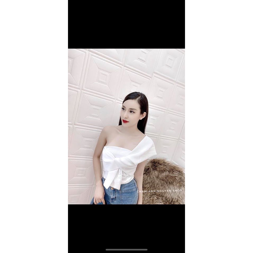 Áo nơ lệch vai xinh xắn