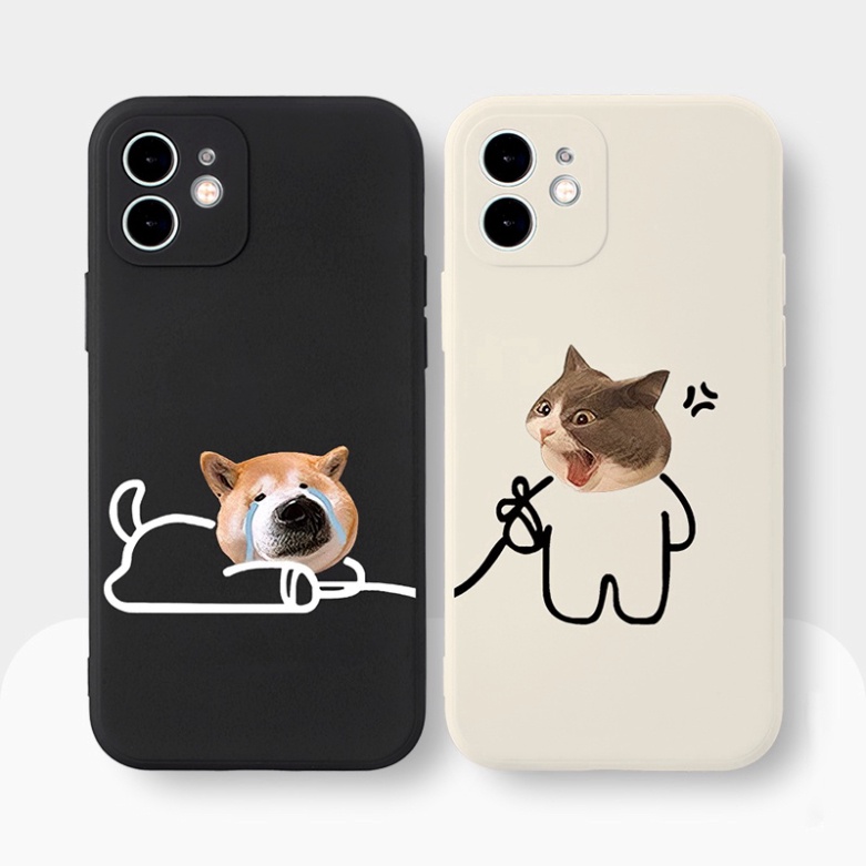 Ốp Lưng Iphone Bảo Vệ Camera Cho Iphone 7+/8 Plus, X, Xsmax, 11, 12, 12, 13 Promax Chó Mèo Dễ Thương Nhất