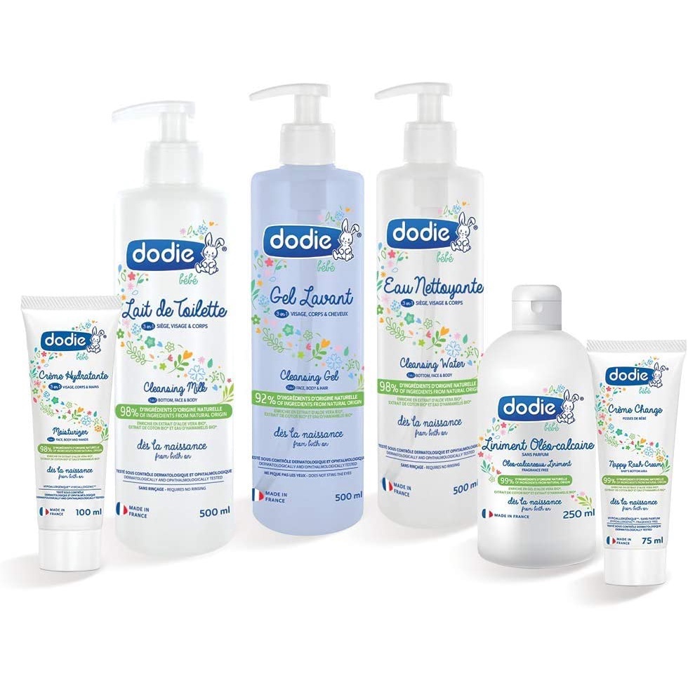 (Mẫu mới)Kem thay tã bỉm ngừa hăm hữu cơ Dodie Liniment 400ml chuẩn Pháp