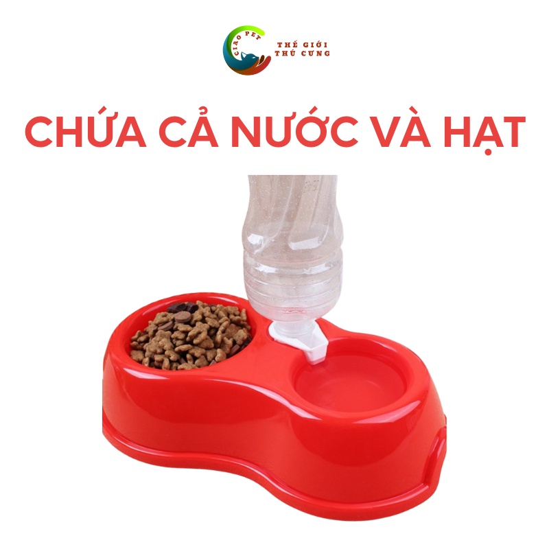 Bát ăn cho chó mèo cấp nước tự động - Phụ kiện chó mèo Hà Nội