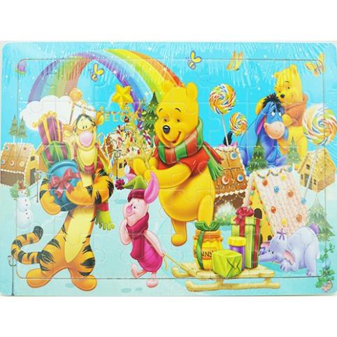 Tranh Xếp Hình Chú Gấu Pooh 16 40 60 100 200 Mảnh Bằng Gỗ Ghép Hình