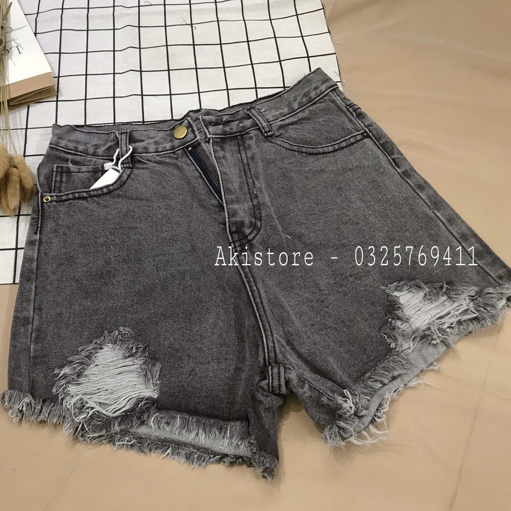 [XẢ HÀNG - Bán Lỗ] Quần Sooc Jeans Nữ Cạp Cao Phong Cách Ulzzang Hàn [FASHION SUMMER]