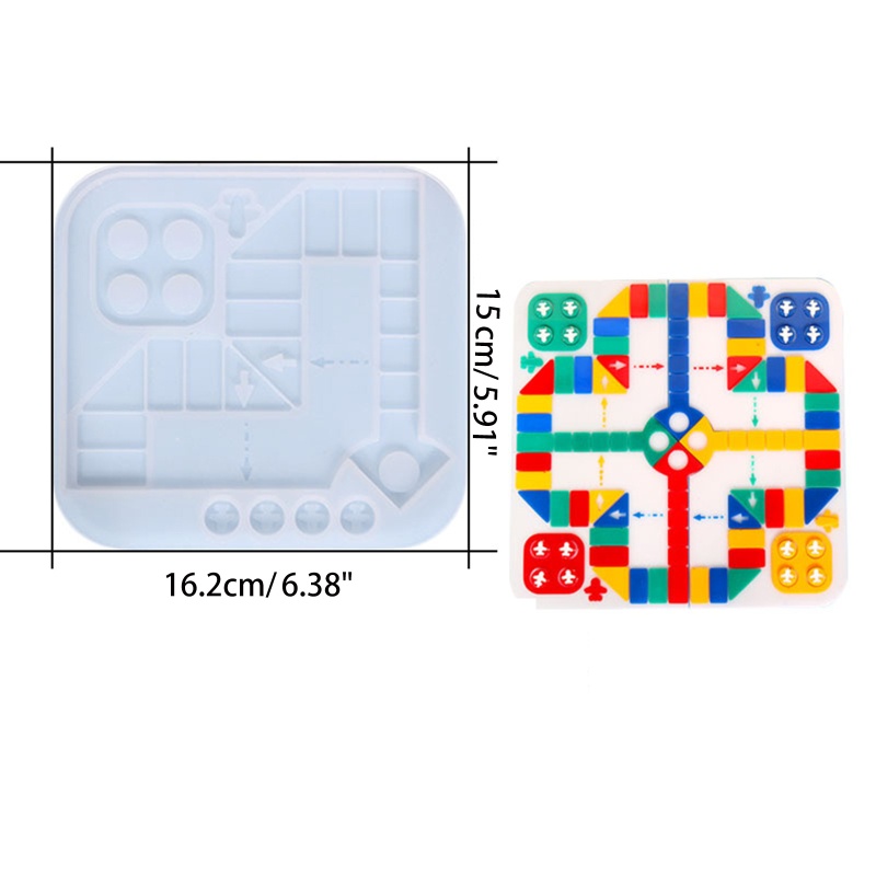 Khuôn Silicone Hình Quân Cờ Vua Bay Trang Trí