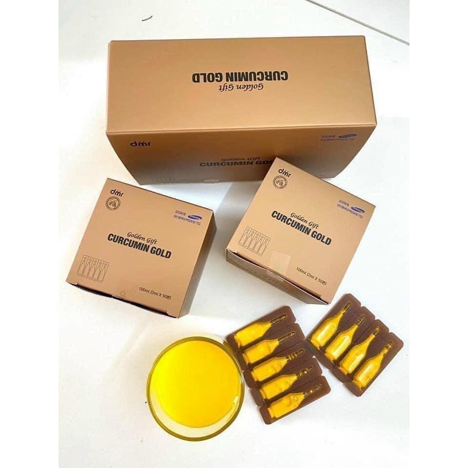 [Có sẵn] Hộp 100 tép Tinh Chất Nghệ Nano Curcumin Gold Hàn Quốc hộp 100 tép