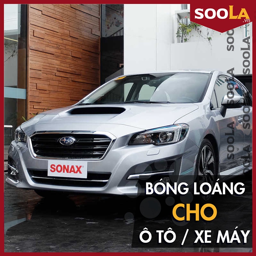 Bộ Nước rửa xe Sonax và Mút hạn chế xước rửa xe 2 mặt Sonax Gloss Shampoo Chính hãng 314300 428000