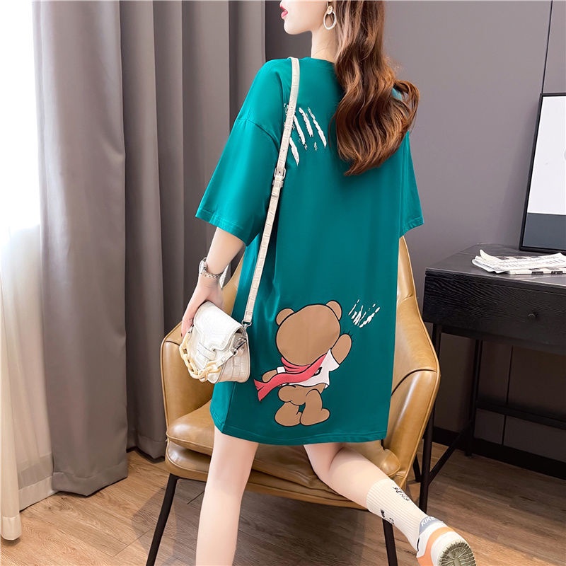 Áo phông nữ from rộng hàng may kỹ chất cotton co dãn thoáng mát size đến 70kg | BigBuy360 - bigbuy360.vn