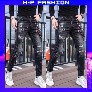 Quần jean nam chất bò thời trang Hpfashion, Quần bò nam đẹp vải jean co giãn mềm mịn, form cực chuẩn - QJNTCS34