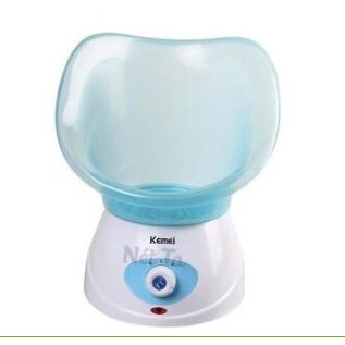 Máy xông hơi mặt kemei 6080 có mức chỉnh nhiệt nóng lạnh,có chế độ xông mũi