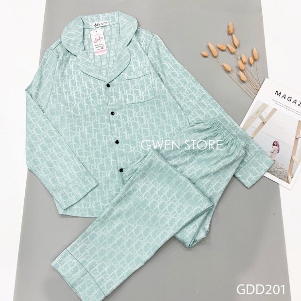 ĐỒ BỘ PIJAMA LỤA GẤM CAO CẤP NỮ | BigBuy360 - bigbuy360.vn