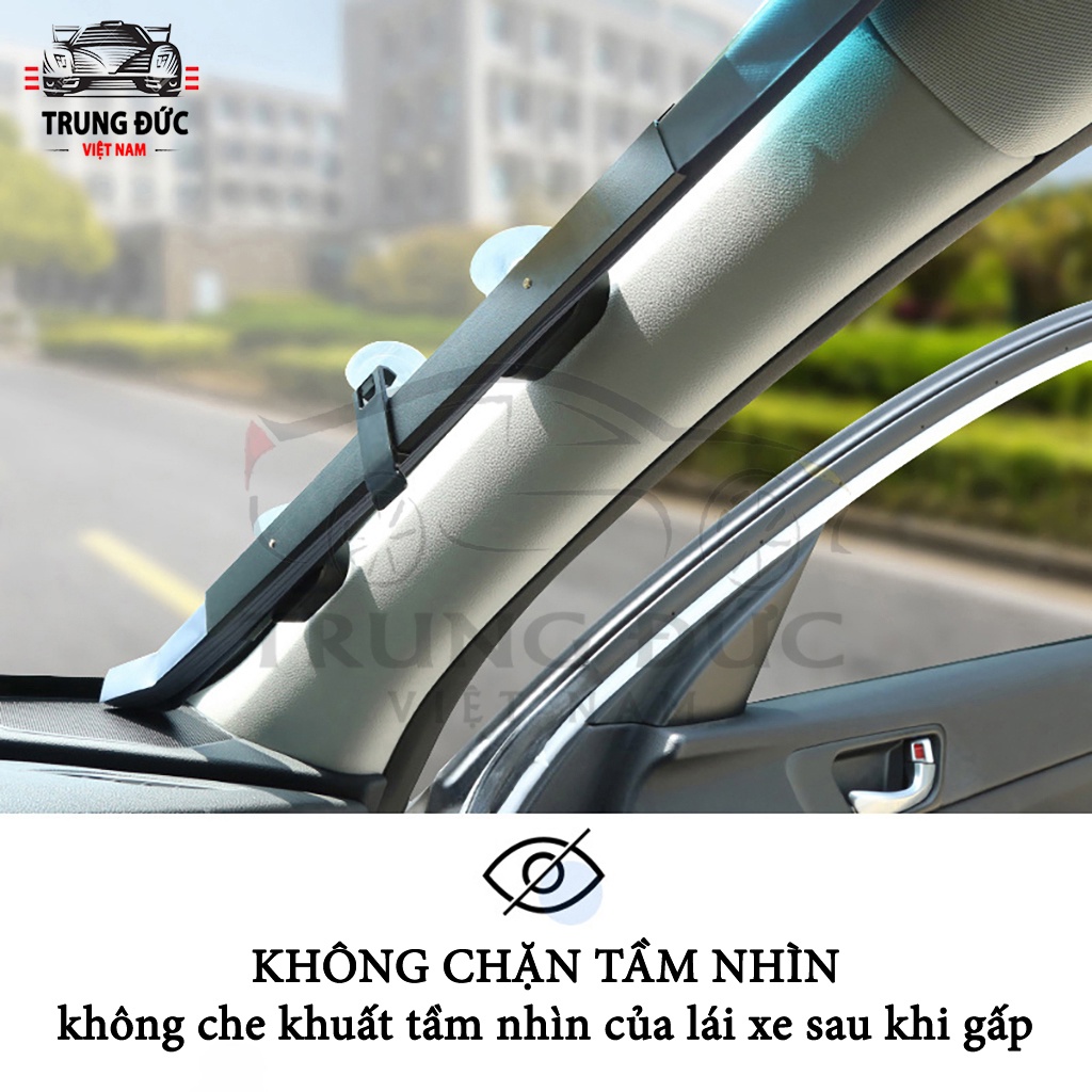 Rèm chắn nắng kính lái xe ô tô dạng kéo TRUNGDUCVN