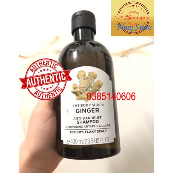 400ml Dầu Gội Xả Gừng The Body Shop Ginger Scalp Care Anti Dandruff Shampoo