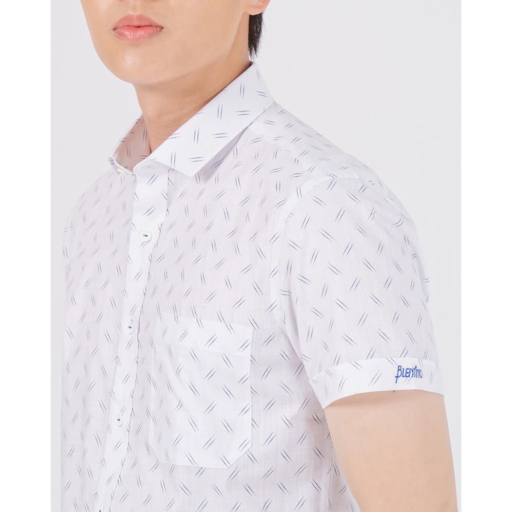 Áo Sơ Mi Nam Tay Ngắn. Chất cotton In Họa Tiết Nổi Bật , Trẻ Trung. Công Sở Lịch Lãm Blentino BSL05 -TN | BigBuy360 - bigbuy360.vn